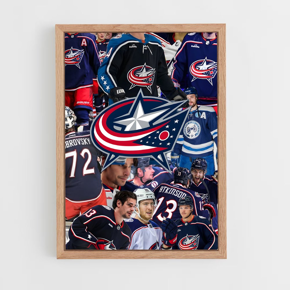 Poster Les Étoiles de Columbus – affiche Hockey sur glace (vue 4)